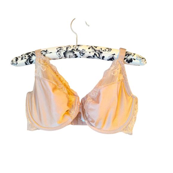 Wacoal 34DD/ 34E Beige Tan Lace Soft Cup Underwire Bra Intimate Lingerie - Picture 1 of 6